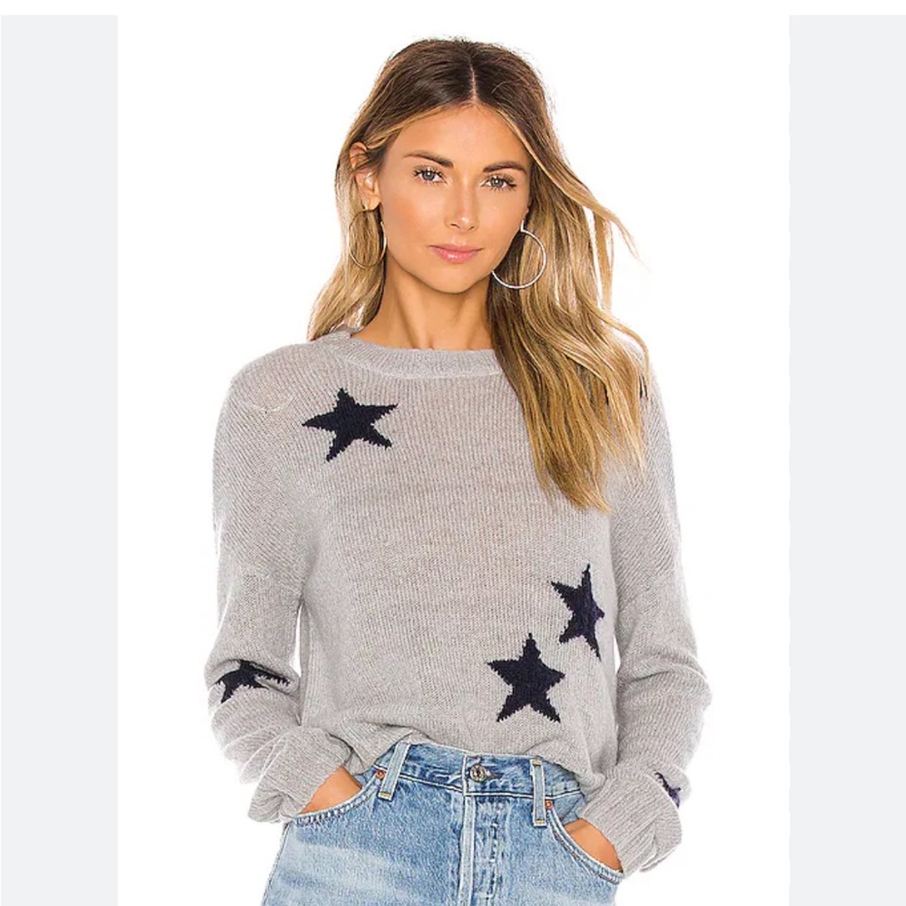 Rails gray and navy star sweater